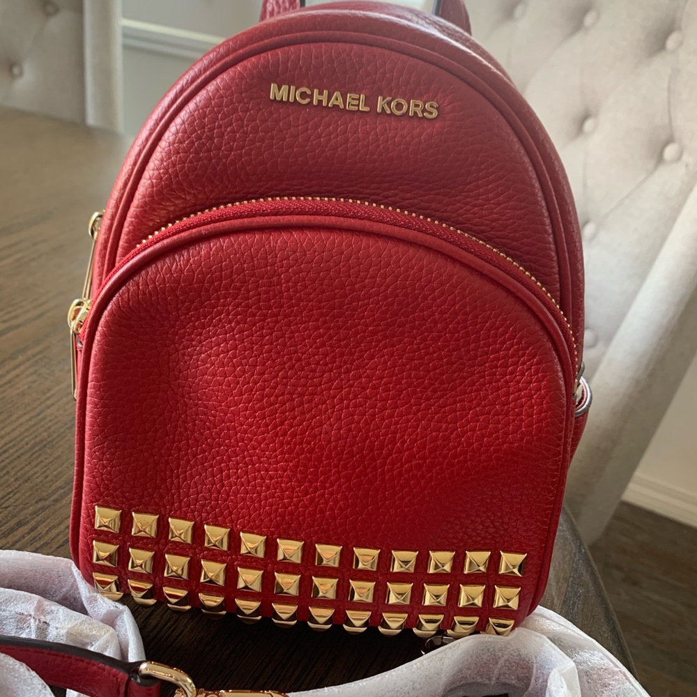 Mk Michael Kors xs studded backpack leather